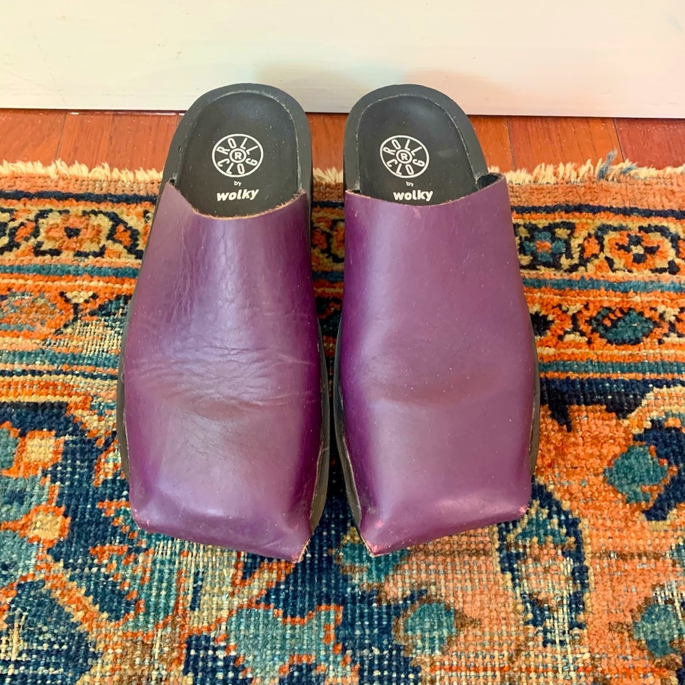 WOLKY Roll clog 10 Dark Purple